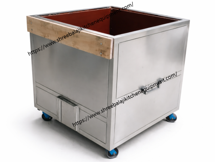 Commercial Gas Range with Griddle and Open Burner
